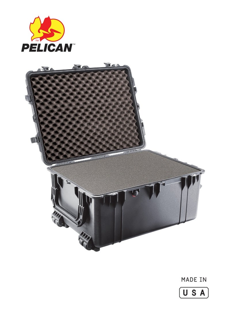 Pelican 1630 Protector Wheeled Case with Pick N Pluck™ Foam, Black, IP67 Waterproof Hard Case - Image 1