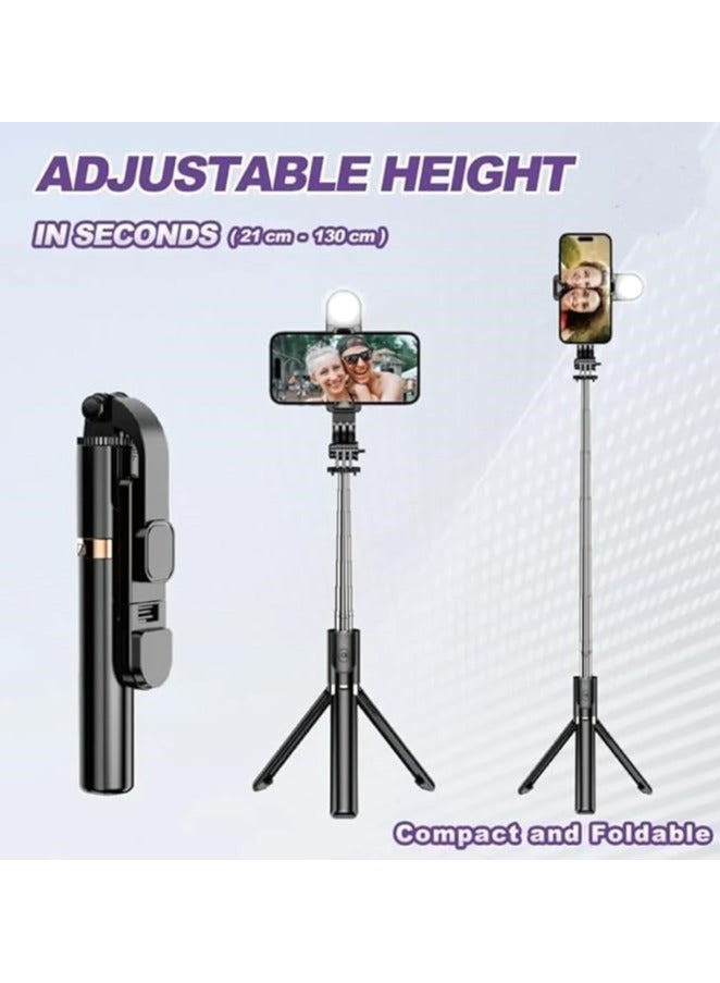 Live Streaming Selfie Stick Tripod – Extendable Bluetooth Tripod with Phone Holder & Remote, Ideal for TikTok, Reels, YouTube & Vlogging - Image 2