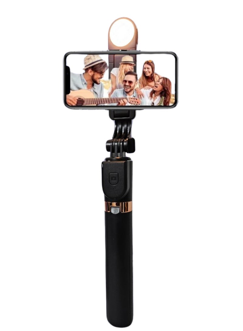 Live Streaming Selfie Stick Tripod – Extendable Bluetooth Tripod with Phone Holder & Remote, Ideal for TikTok, Reels, YouTube & Vlogging - Image 3