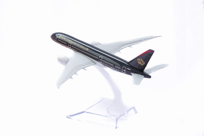 Toytle Royal Jordanian Boeing 787 Dream Liner 16 Cm Diecast Alloy Metal Aircraft Model, Multicolor - Image 4