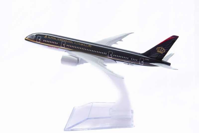 Toytle Royal Jordanian Boeing 787 Dream Liner 16 Cm Diecast Alloy Metal Aircraft Model, Multicolor - Image 3