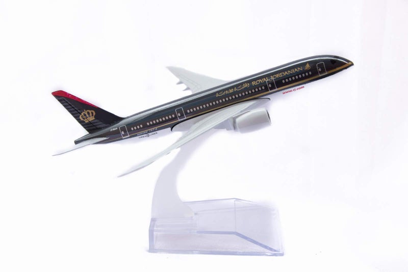 Toytle Royal Jordanian Boeing 787 Dream Liner 16 Cm Diecast Alloy Metal Aircraft Model, Multicolor - Image 5