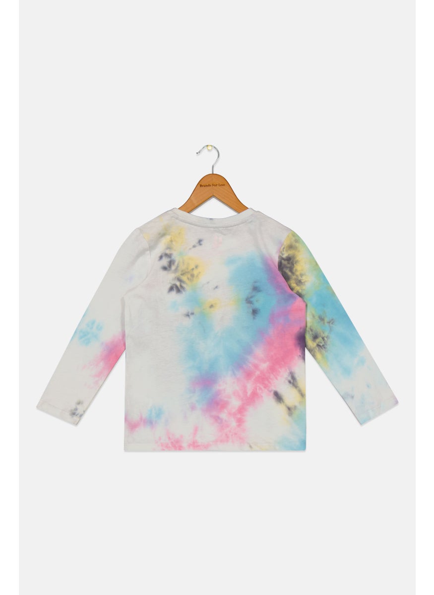 Cotton On Kids Toddlers Boy Long Sleeve Tie Dye T-Shirts, White Combo  - Image 2