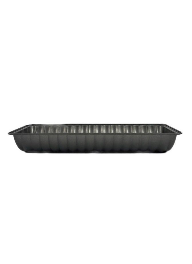 Homemaker Non-stick Back Form Tin - Cake Pan, 30cm x 11cm x 4.5cm, Black  - Image 2