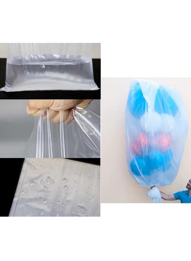 Simple polymer 98.4 x 47 Inch Plastic Balloon Bag Clear Giant Storage Bags for Birthday Celebration New Year’s Eve Party Supplies - Image 4