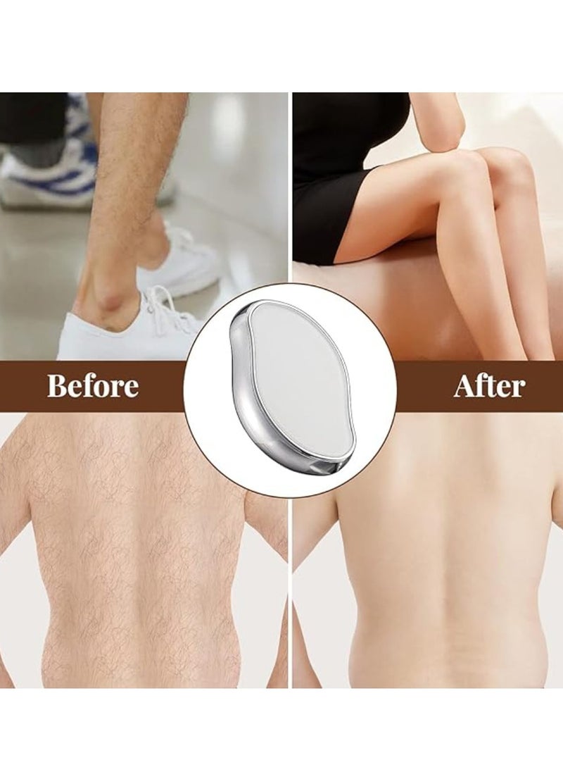 Yuwell Crystal Hair Eraser For Women And Man Painless Magic Hair Remover Reusable Epilator For Arms Legs Other Body Hair Silver  - Image 2