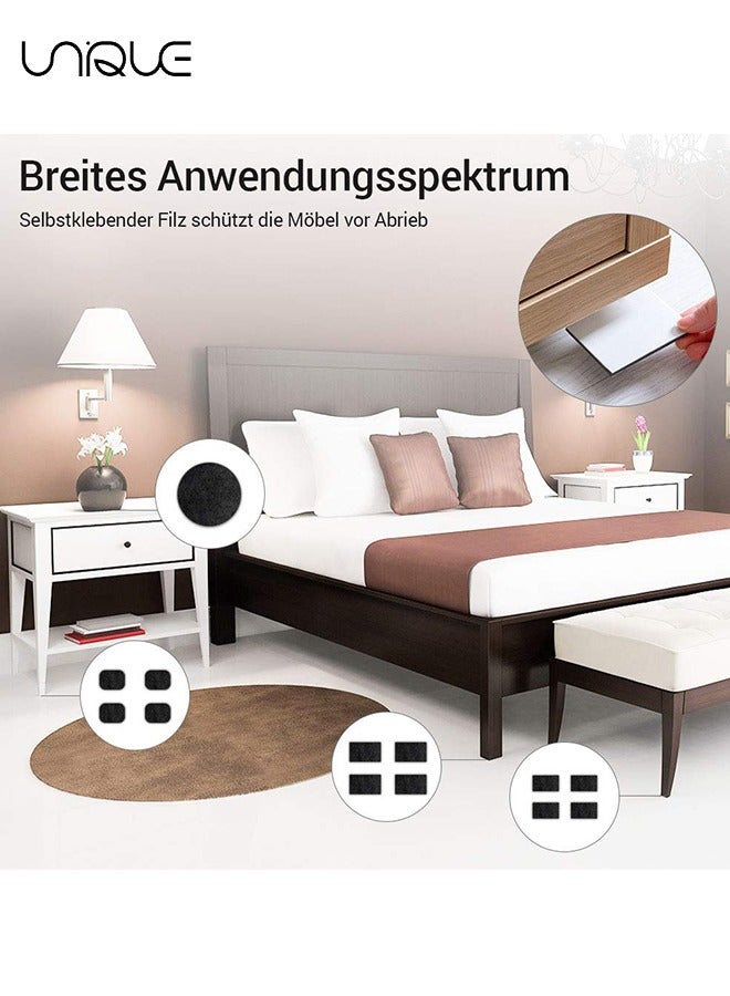 Unique 3 Rolls Felt Tape with Adhesive Backing, Adhesive Felt Pads for Furniture, Rocking Chair Floor Protectors, Heavy Duty Felt Pads Cut Any Shape, Felt Strips for Chairs, Floor Protection - Image 4