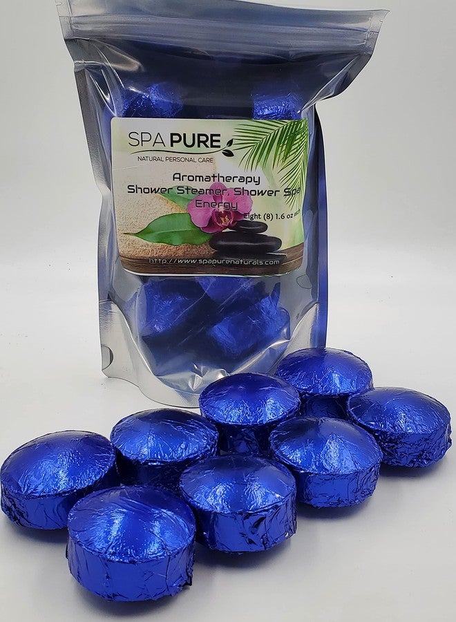 Spa Pure Energy Aromatherapy Shower: Tablets/Steamers/Bombs Made With 100% Natural/Organic Essential Oils - Transform Your Shower - Transform Your Mood (8 Pack) Count of 1 - Image 3