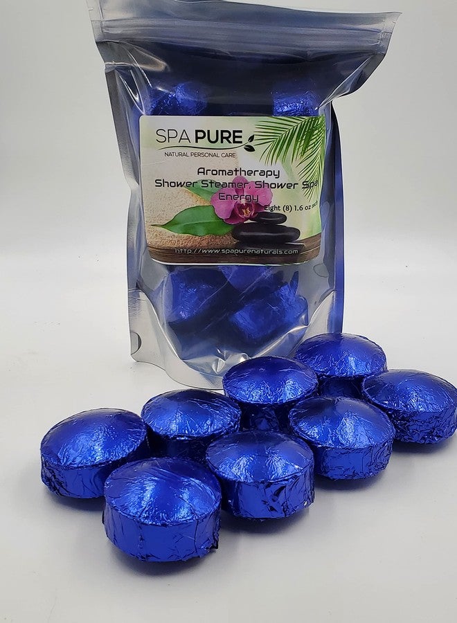 Spa Pure Energy Aromatherapy Shower: Tablets/Steamers/Bombs Made With 100% Natural/Organic Essential Oils - Transform Your Shower - Transform Your Mood (8 Pack) Count of 1 - Image 4
