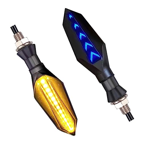 CYDZSW 2Pcs Motorcycle Turn Signals LED,Universal Motorcycle Blinkers Tail Lights Kit,Bright Rear Turn Signal for Dirt Bike Scooter and Powersports - Image 1