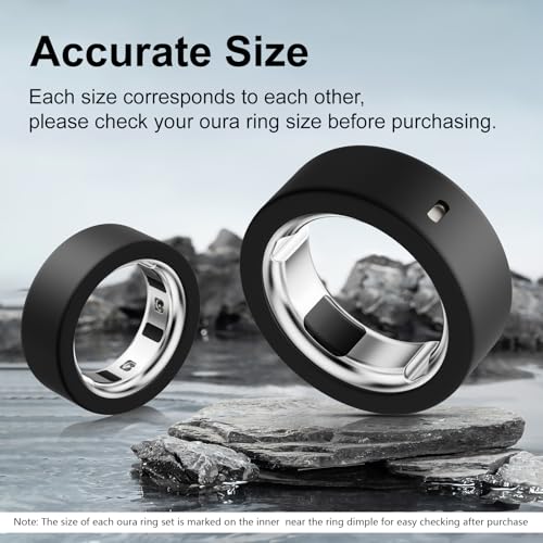 Hexasider 5 Pack Ring Cover Compatible with Oura Ring Gen 4/Oura Ring Gen 3 Horizon/Heritage, Silicone Anti-Scratch Case for Oura Ring Protector Accessories for Oura Size 5 - Image 2