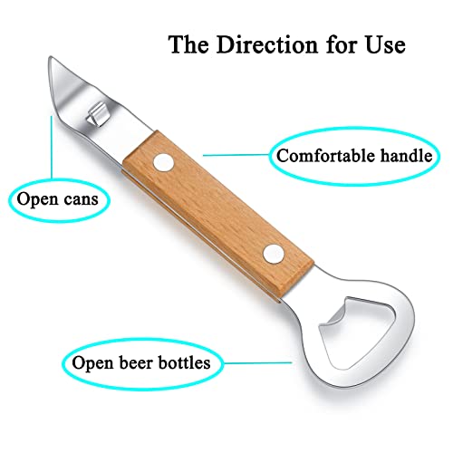 HANCELANT Can Punch Bottle Opener, Manual Stainless Steel Can Opener 3 Pack - Image 2