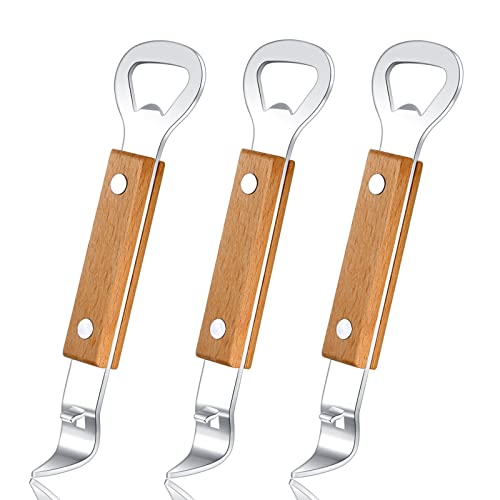HANCELANT Can Punch Bottle Opener, Manual Stainless Steel Can Opener 3 Pack - Image 1