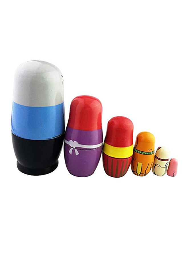 6-Piece Family Pattern Nesting Dolls Set  - Image 2