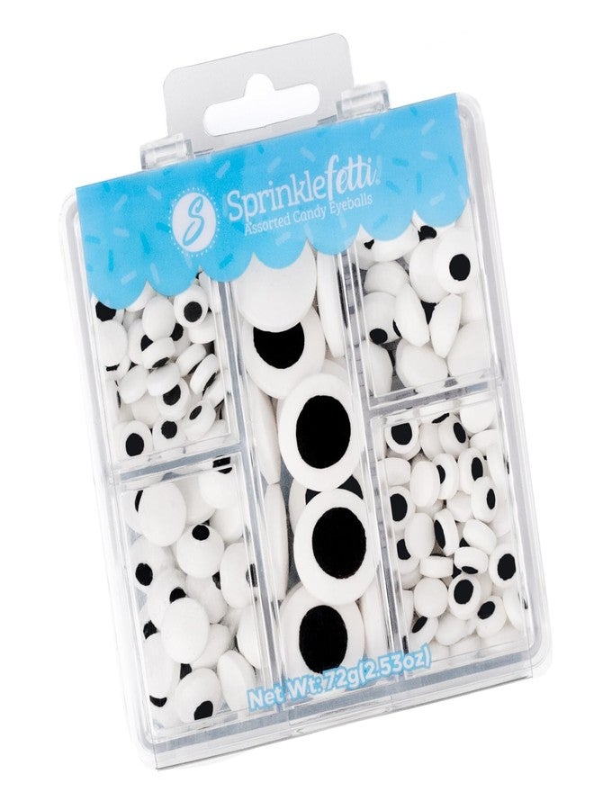 Sweets Indeed Eyeball Tacklebox – 2.53 oz Assorted Candy Eyeballs for Baking & Decorating – 18mm, 10mm & 3mm Edible Eyes for Cookies, Cupcakes & Cakes - Image 1