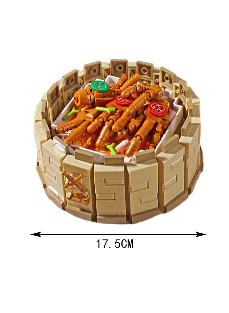 Loquat 647pcs Chicken Claw Model Set Building Blocks Creative Diy Assembly Simulation Building Assembly Toys Children Adult Home Furnishings - Image 2