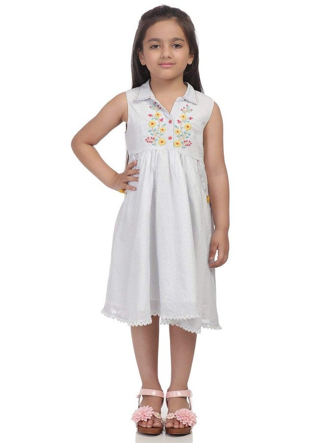 BIBA Girl Printed Kid(KW3154_Off White/Blue_3) - Image 1