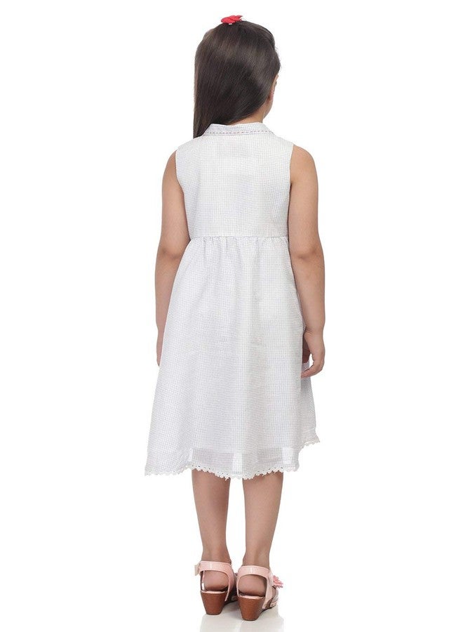 BIBA Girl Printed Kid(KW3154_Off White/Blue_3) - Image 5