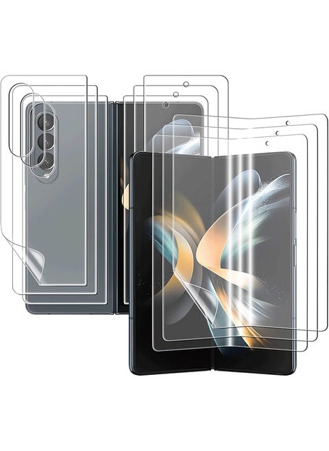 Screen Protector For Samsung Galaxy Z Fold 4 5G Full Coverage Hd Clear Film Anti Bubble Touch Sensitive Easy Install Anti Scratch Soft Protective（3 Set）