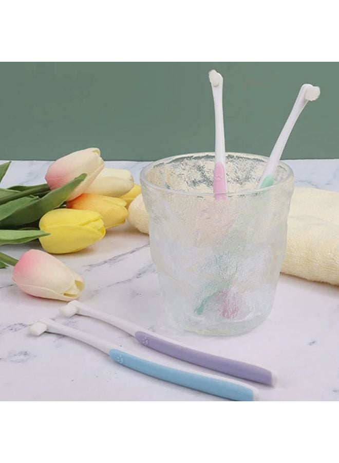 Purple Pet Toothbrush For Dogs Soft Bristles Long Handle Dental Care Puppy Adult - Image 4