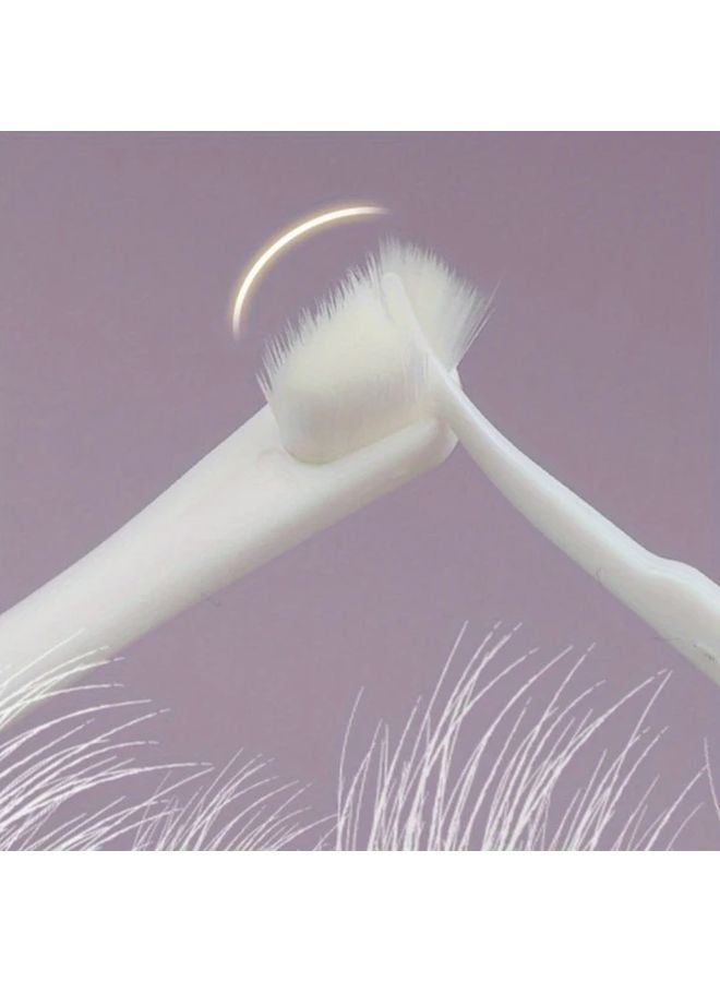 Purple Pet Toothbrush For Dogs Soft Bristles Long Handle Dental Care Puppy Adult - Image 3