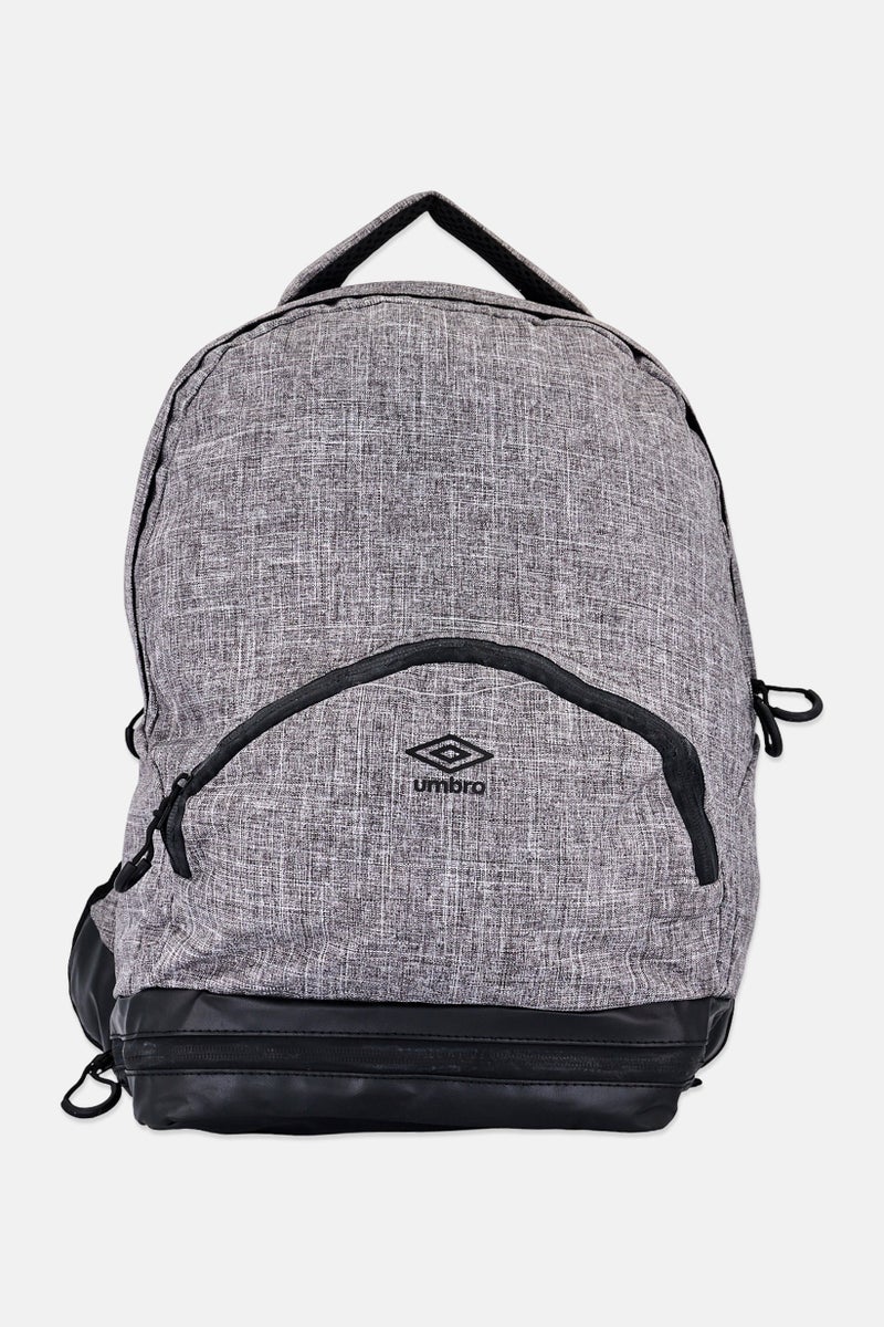 umbro Men Brand Logo Backpack, Heather Grey - Image 1
