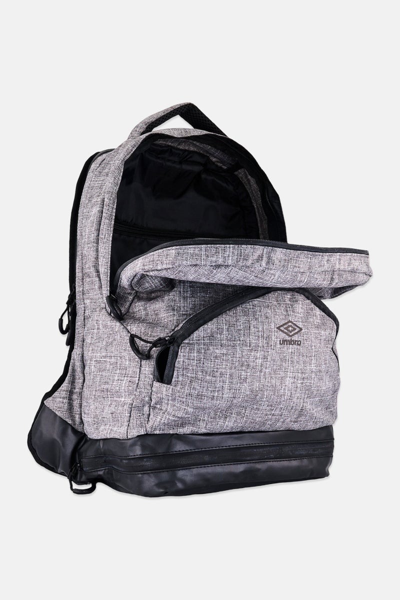 umbro Men Brand Logo Backpack, Heather Grey - Image 3