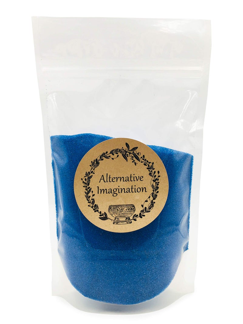 Blue Sand  Fine Sand for Zen Garden Resin Incense Burner Smudge Bowl Ritual Incense Cast Iron Cauldron Unity Ceremony Sensory Bin Table Mandalas Crafts by Alternative Imagination 1 Pound