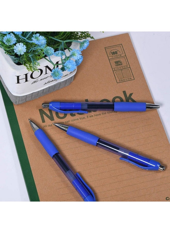 AIHAO - Gel Ink Pens, Medium Point(0.7Mm), Blue Ink, Retractable Roller Ball Gel Pen With Comfortable Grip For Smooth Writing, 12 Pack, Quick Dry Ink Pen… - Image 1