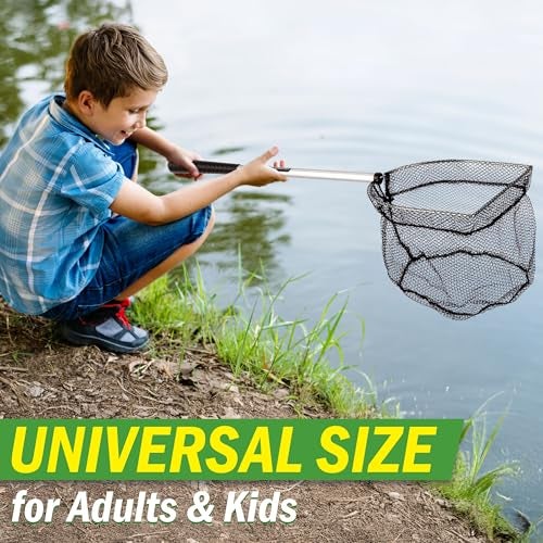 Wakeman 8-Inch Fishing Net - Lightweight Aluminum, Steel, and Nylon Bait Net for Catch and Release or Sport Fishing in Salt and Freshwater by Wakeman - Image 5