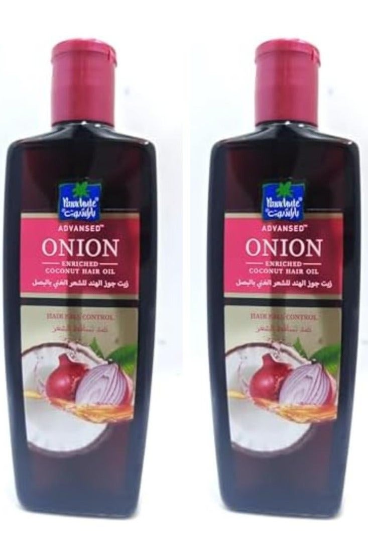 باراشوت زيت الشعر بجوز الهند والبصل للتحكم في تساقط الشعر، قطعتين، 2*300 مل