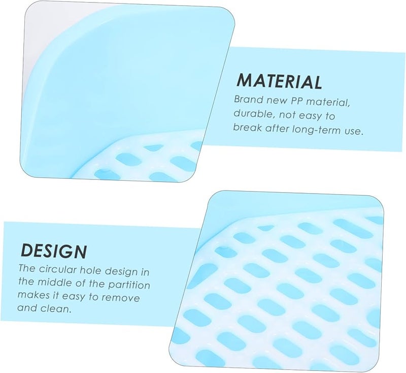 صندوق فضلات أزرق صغير للحيوانات الأليفة، مرحاض مدرب للتبول لشنشيلا وخنزير غينيا والهامستر والأرنب والجرذ - Image 4