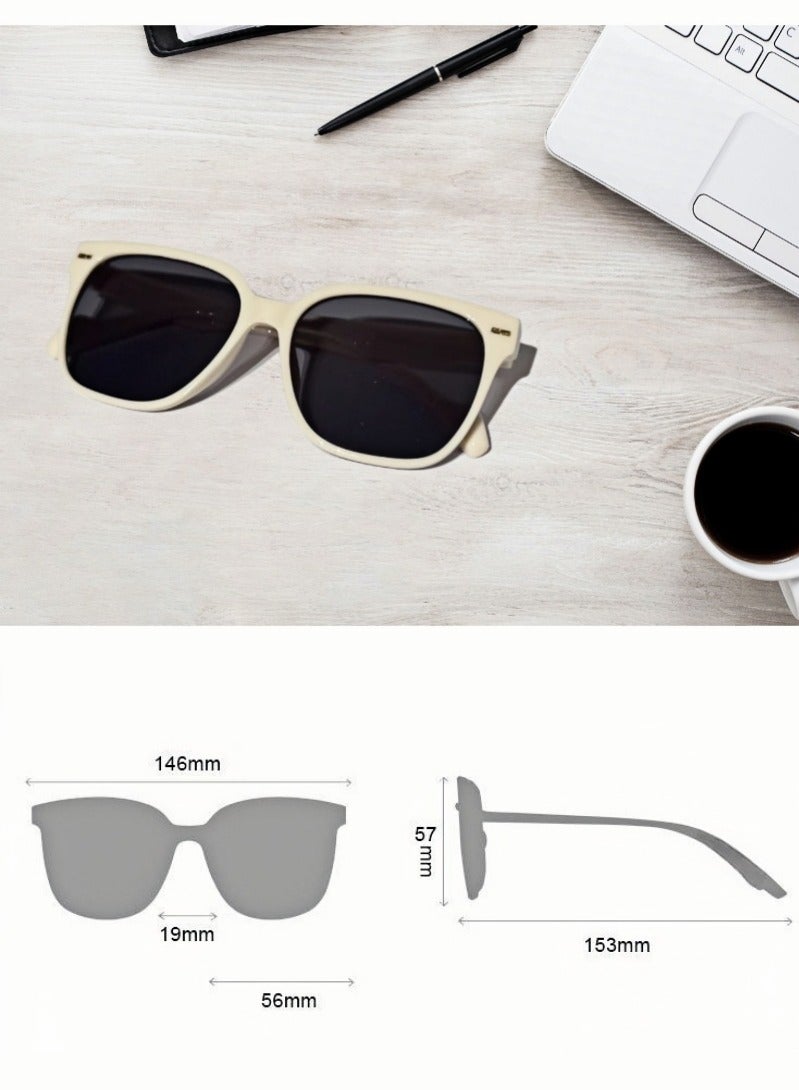 ARUWA 2 Pcs Anti Eyestrain Eyewear, UV & Anti Glare for Outdoor Anti Eyestrain Eyewear for Women Men (Black/White) - Image 3