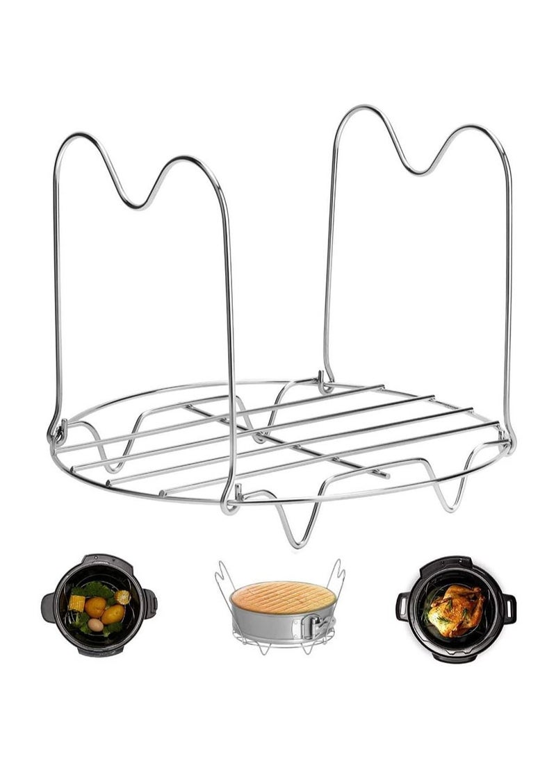 Y&D - For Instant Pot 3 Qt Cooker Steamer Rack Trivet with Handles for Pot, Alamic Electric Pressure Cookers - Image 1