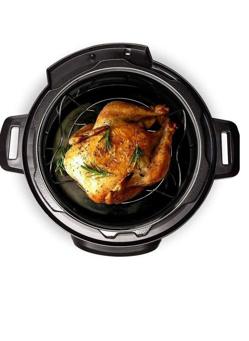 Y&D - For Instant Pot 3 Qt Cooker Steamer Rack Trivet with Handles for Pot, Alamic Electric Pressure Cookers - Image 1