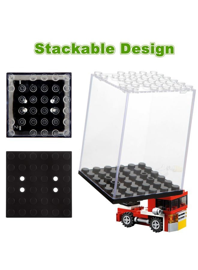 MUXHEL 24 Pcs Minifigure Display Case, Acrylic Small Action Figure Toys Storage Case, 2.7”×1.9”×1.9” Stackable Building Block Display Case for Minifigure, Action Figures - Image 4