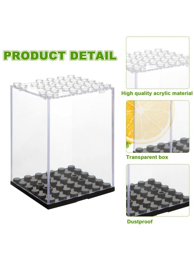 MUXHEL 24 Pcs Minifigure Display Case, Acrylic Small Action Figure Toys Storage Case, 2.7”×1.9”×1.9” Stackable Building Block Display Case for Minifigure, Action Figures - Image 3