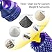 Omilly 4 Pack Little Ouchies Pain Fidget Toy with Adjustable Weight Carabiner 3D Printed Spiky Sensory Keychain for Anxiety Relief and Focus Portable Stress Relief Tool for Adults Teens Skin Picking - Image 4