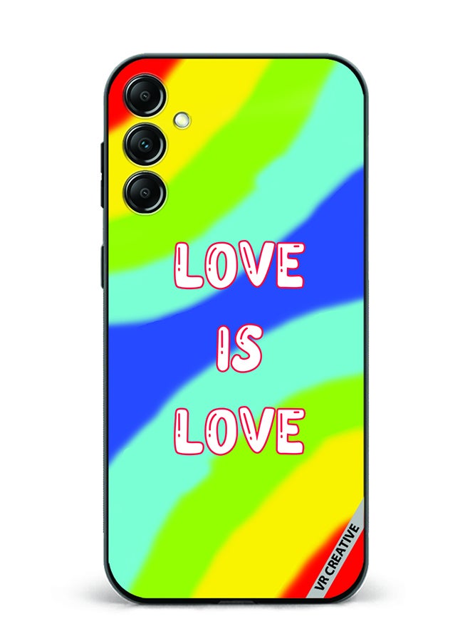 VR CREATIVE Protective Case Cover For Samsung Galaxy A55 Love Is Love Design Multicolor - Image 1