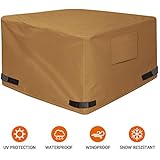 NEXCOVER NEXCOVER Fire Pit Cover, Waterproof 600D Heavy Duty Cover Fits Square Outdoor Fire Pit or Table 32Ã¢â‚¬ÂL x 24Ã¢â‚¬Â  - Image 1