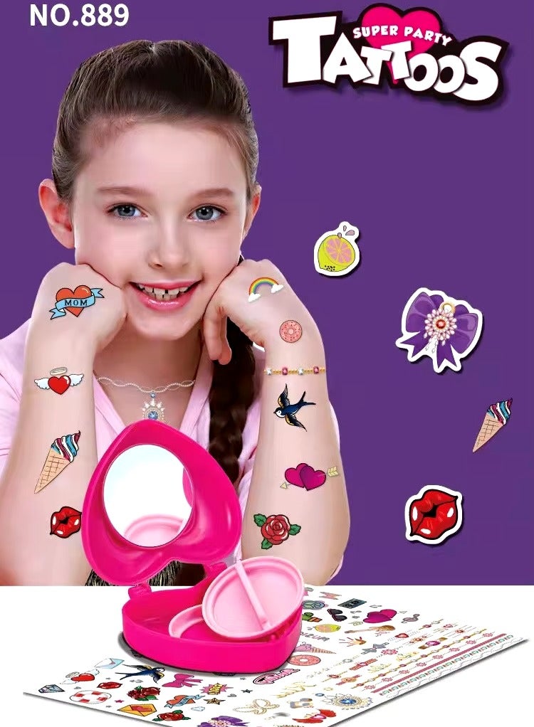 JS Tattoo Kit for Girls - DIY Tattoo Kit with Attractive Designs - Image 1