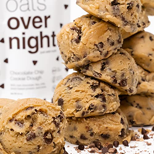 Oats Overnight - Chocolate Chip Cookie Dough - Vegan, 20g Protein, High Fiber Breakfast Shake - Gluten Free, Non GMO Oatmeal (2.6 oz per meal) (8 Pack) - Image 5
