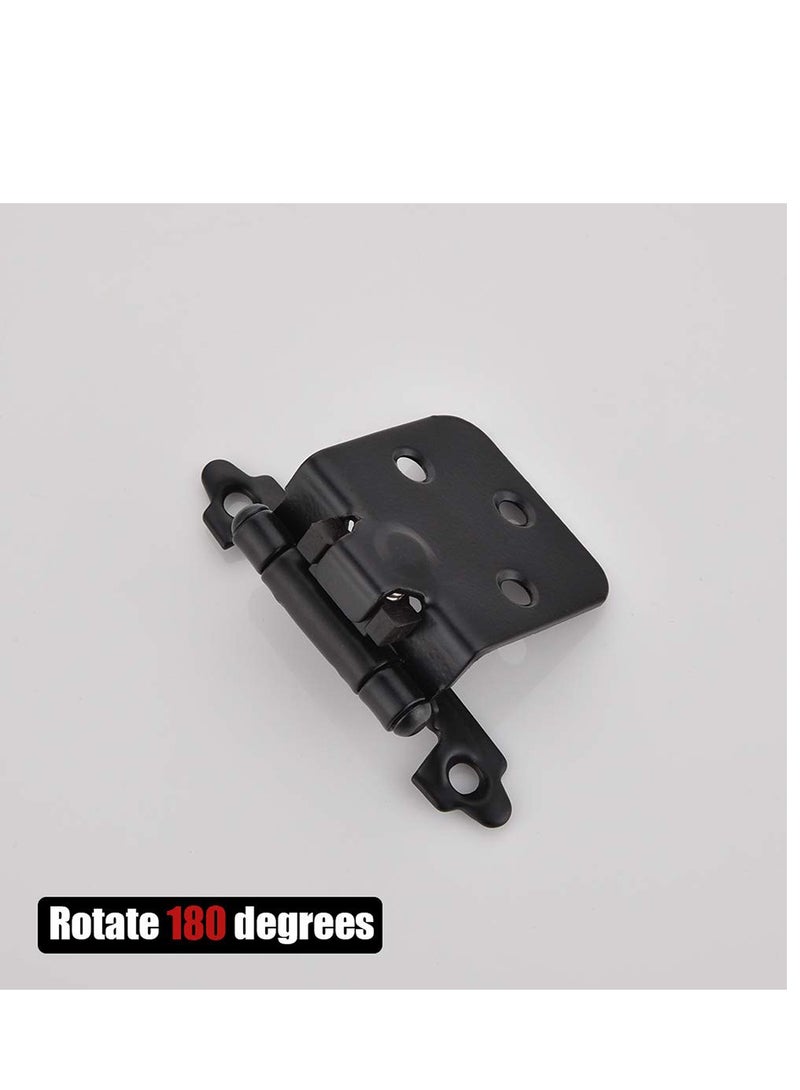 1/2 Inch Overlay Cabinet Door Hinges Flush Cabinet Hinges 2 Pack Matte - Image 4