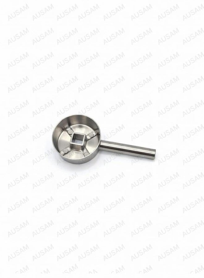 Ausam Florentine High Flow Diverter Handle | Chrome Plated Zinc Alloy Diverter Knob Replacement/Diverter Handle with Hot/Cold Indicators 45mm - NOT for JAQUAR - Image 2