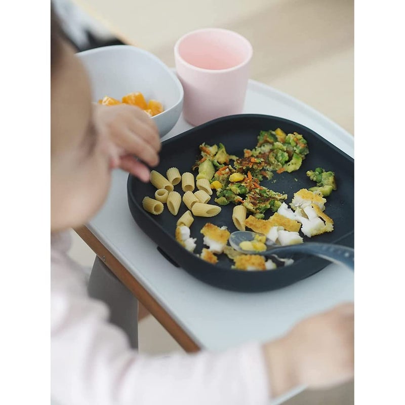 Baba Beaba Silicone 4 Piece Baby Meal Set – Suction Plate, Suction Bowl, Anti-Slip Cup & 2nd Stage Spoon, Non-Slip, Easy to Clean, BPA-Free Baby Feeding Set for Mess-Free Mealtime Essentials, 4M+ - Image 4