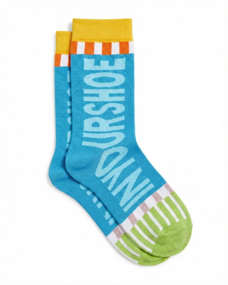 In Your Shoe Party Blues Neck Socks - Image 1