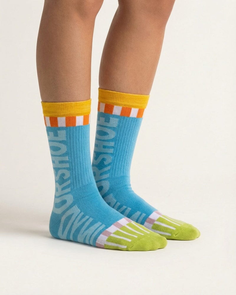 In Your Shoe Party Blues Neck Socks - Image 3