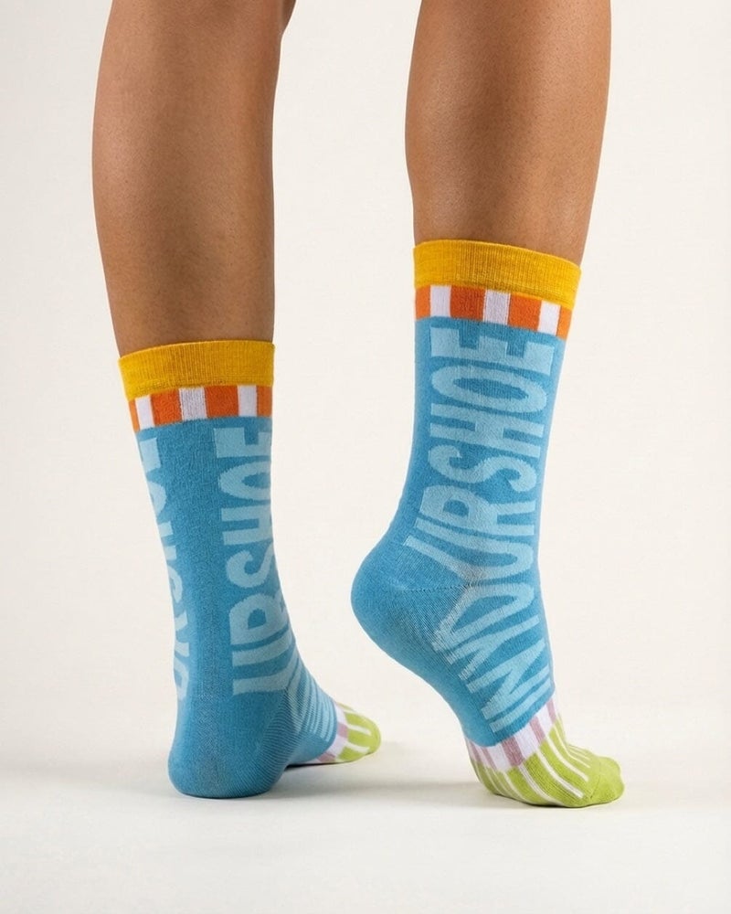 In Your Shoe Party Blues Neck Socks - Image 2