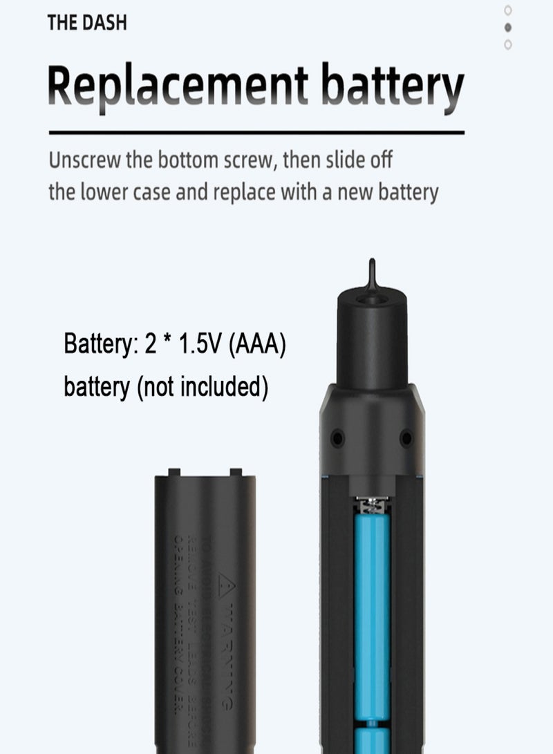بي سايد جهاز قياس متعدد رقمي احترافي لقياس الجهد ومقاومة التردد ودرجة الحرارة واختبار الاستمرارية وكاشف درجة الحرارة وجهاز اختبار متعدد بشاشة إضاءة خلفية رقمية وجهاز اختبار VFC - Image 5