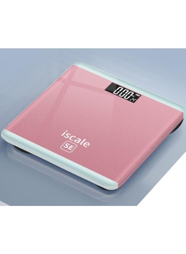 آي سكيل ميزان حمام رقمي لقياس وزن الجسم ميزان دقيق للمساعدة في فقدان الوزن يتميز بقياسات عالية الدقة وتحمل وزن يصل إلى 180 كجم مزود بتقنية التشغيل عند الوقوف - Image 1